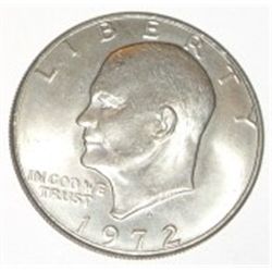 1972-D EISENHOWER "IKE" DOLLAR *RARE MINT STATE MS HIGH GRADE-NICE EARLY COIN*!!
