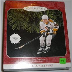 HALLMARK "KEEPSAKE" ORNAMENT *RARE 1998 MARIO LEMIEUX/HOCKEY GREATS* NEW IN BOX NHL CERTIFIED