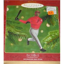 HALLMARK "KEEPSAKE" ORNAMENT COLLECTIBLE *RARE 2000 KEN GRIFFEY JR./CINCINNATI REDS*!!