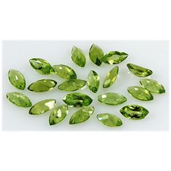 Peridot 12.40 ctw Loose Gemstone 4x8mm Marquise Cut
