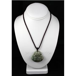 214.08ctw Buddhist Charm Jade Pendant Necklace