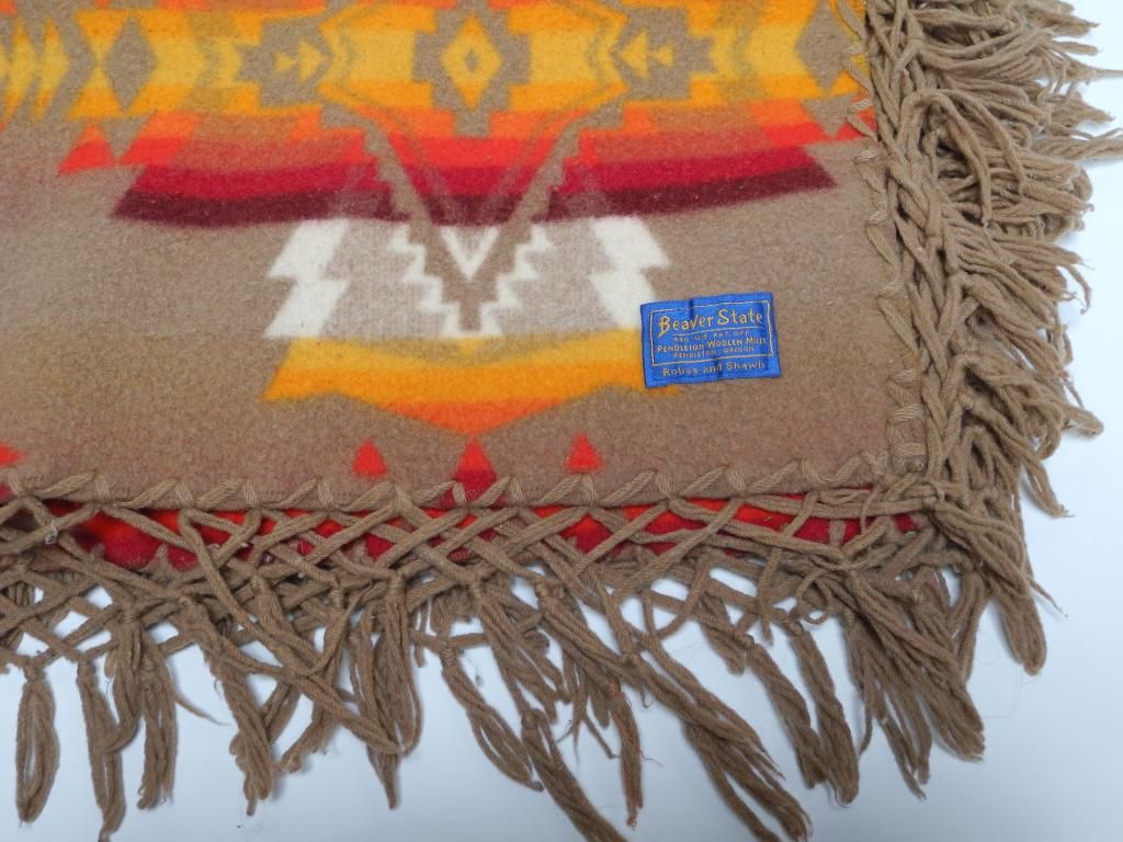 2 sided pictorial Pendleton Rug