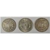 Image 2 : ( 3 ) THREE NICE CIRCULATED MORGAN SILVER DOLLARS