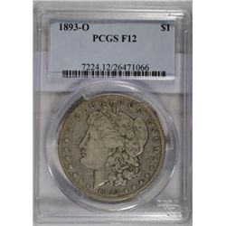 1893O   Morgan $  PCGS12  est  $190-$200