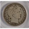 Image 2 : 1915 BARBER HALF DOLLAR PCGS FINE 12 EST. $255-$275