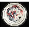 Image 2 : 2012 AUSTRALIA LUNAR SERIESII 1 oz.  silver  round  DRAGON WORLD MONEY FAIR