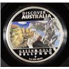 Image 2 : 2012 DISCOVER AUSTRALIA 1 oz. silver  round  BELLFRAG