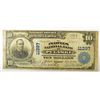 Image 1 : 1902 $10  National Currency Peoples NB PULASKI  VA VG/F  est  $425-$450