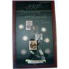 Image 1 : ABRAHAM LINCOLN 100TH ANNIVERSARY OF THE LINCOLN CENT COIN & KNIFE SHADOWBOX