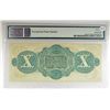 Image 2 : 1872 $10 Revenue bond scrip STATE of SC COLUMBIA  PMG65 est $-$150-$175