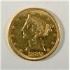 Image 1 : 1880  $5 Gold     XF/AU   est  $470-$485