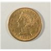Image 1 : 1881  $5 Gold     XF45   est  $470-$485