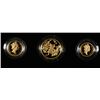 Image 2 : 1987 PROOF 3 PIECE ENGLAND GOLD SOVEREIGN SET. ORIGINAL BOX AND COA