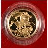 Image 2 : 1987 GOLD ENGLAND PROOF SOVEREIGN ORIGINAL BOX AND COA