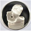 Image 1 : STERLING SILVER MEDAL FROM THE GENIUS OF MICHAELANGELO COLLECTION