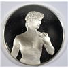 Image 1 : STERLING SILVER MEDAL FROM THE GENIUS OF MICHAELANGELO COLLECTION