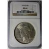 Image 1 : 1934 D Peace Dollar NGC MS64