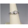 Image 2 : Dazzling 10K White Gold Ladies Ring