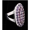 Image 2 : Colorful Amethyst & Rhodolite Garnet Ring
