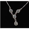 Image 2 : Sterling Silver & Labradorite Adjustable Necklace