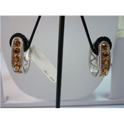 35.75 CTW CITRINE EARRING .925 STERLING SILVER