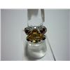 Image 1 : 37.25 CTW GARNET AND CITRINE RING .925 STERLING SILVER