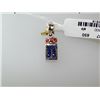 Image 1 : 8.00 CTW SAPPHIRE AND ORANGE SAPPHIRE PENDANT .925 STER