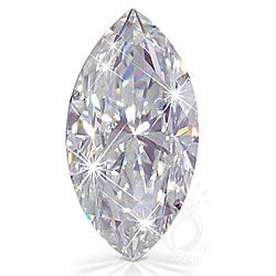 EGL CERT. 1.06 CTW DIAMOND MARQUISE D/SI1