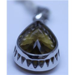 32.80 CTW CITRINE PENDANT .925 STERLING SILVER