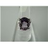 Image 1 : 24.75 CTW AMETHYST RING .925 STERLING SILVER
