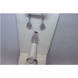 11.14 CTW CZ MICRO PAVE SETTING SET .925 STERLING SILVE