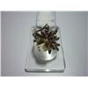Image 1 : 31.25 CTW LEMON TOPAZ AND GARNET RING .925 STERLING SIL