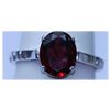 Image 1 : 12.00 CTW GARNET RING .925 STERLING SILVER