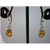 Image 1 : 12.50 CTW CITRINE EARRING .925 STERLING SILVER