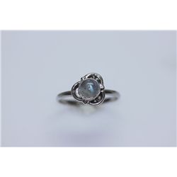 11.10 CTW MOON STONE RING .925 STERLING SILVER