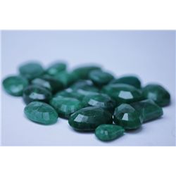 230.25 CTW AFRICAN EMERALD MIX SHAPES LOOSE STONES (13)