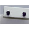 Image 1 : 7.25 CTW AMETHYST EARINGS .925 STERLING SILVER