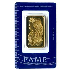 Gold Bars: Pamp Suisse One Ounce Gold Bar