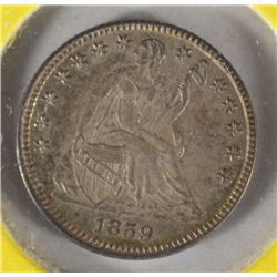 1859 HALF DIME ORIGINAL MS 63