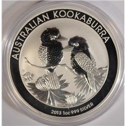 2013  Australia KOOKABURRA  1 oz. silver       est  $50-$60