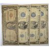 Image 1 : 3 avg circ  $5 silver cert and 1935a Hawaii   good  est  $65-$70
