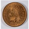 Image 1 : 1889  Indian penny  MS63RED  est $55--$60