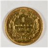 Image 2 : 1856 T3 $1 Gold   XF45  est  $225-$235