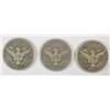 Image 2 : 1909 P,O,S SET OF BARBER HALF DOLLARS GOOD-VG