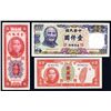 Image 1 : Taiwan Banknote Trio, 1949 to 1988.