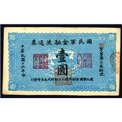 Bank of Kiangsi, 1916 Dollar Issue.