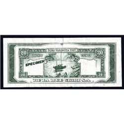 De La Rue Giori “Varinota -Test, Tyvek Like Paper with Chinese Note Design.