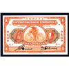 Image 1 : International Banking Corporation, 1919 Issue Specimen Banknote.