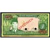 Image 1 : Bank Indonesia, 1960 Issue Specimen and Possible Color Trial Banknote.