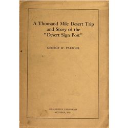 A Thousand Mile Desert Trip Book